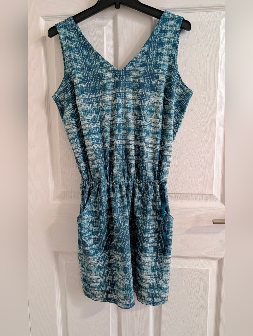 Toad&Co Blue Sleeveless Utility Dress Gorpcore Hiking Casual Minimalist Boho - L